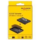 DeLOCK Convertitore 2,5″ U.2 SFF-8639 a M.2 NVMe Nero