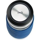 Emsa N20805 420 ml Trasparente, Tazza termica blu/trasparente, Trasparente, Vetro, Silicone, Acciaio inox, Cina, 420 ml, 82 mm