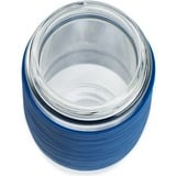 Emsa N20805 420 ml Trasparente, Tazza termica blu/trasparente, Trasparente, Vetro, Silicone, Acciaio inox, Cina, 420 ml, 82 mm