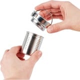 Emsa N20805 420 ml Trasparente, Tazza termica blu/trasparente, Trasparente, Vetro, Silicone, Acciaio inox, Cina, 420 ml, 82 mm