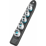 Hazet SmartRail 1/2" set di bussole esagonali esterne, 5 pezzi, chiave combinata   Nero