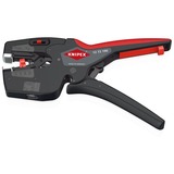 KNIPEX NexStrip Utensile multiuso per elettricista, Pinza stripper Nero/Rosso