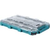 Makita Organizer piatto M, Cassetta portautensili blu/trasparente