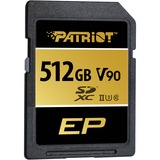 Patriot EP 512 GB SDXC, Scheda di memoria Nero