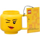 Room Copenhagen Tazza in ceramica LEGO Winking Girl, piccola giallo
