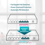 TP-Link TL-SG1008P switch di rete Non gestito Gigabit Ethernet (10/100/1000) Supporto Power over Ethernet (PoE) Nocciola, Interruttore Nero, Non gestito, Gigabit Ethernet (10/100/1000), Full duplex, Supporto Power over Ethernet (PoE)