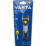 VARTA Day Light Multi LED F10 Alluminio, Nero Torcia portachiavi, Torcia elettrica Nero/Argento, Torcia portachiavi, Alluminio, Nero, ABS sintetico, Alluminio, Gomma, Pulsanti, CE, LED