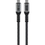goobay Cavo USB4 Gen 3x2, connettore USB-C > connettore USB-C, 40Gbit/s Nero/grigio