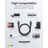 goobay Plus Cavo HDMI ad alta velocità, 8K @ 60Hz grigio