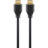 goobay Ultra96 cavo HDMI Nero/Oro