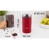 Bosch TSM6A014R Macina caffè, Rosso, Coffee Mill rosso, Rosso, Macinino a lame, 75 g, Rosso, 180 W, 220 - 240 V, 50 - 60 Hz