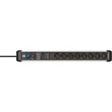 Brennenstuhl Multipresa Premium-Protect-Line 8 vie, Ciabatta Nero/alluminio