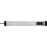 Brennenstuhl Multipresa Premium-Protect-Line 8 vie, Ciabatta Nero/alluminio