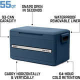 Coleman Snap'N Go 55QT, Scatola cool blu