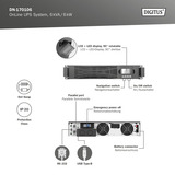 Digitus DN-170106 OnLine 6 kVA/6 kW, UPS Nero