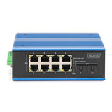 Digitus Switch Gigabit Ethernet PoE industriale 8+2 porte, Interruttore 