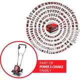 EINHELL GE-CR 30 Li - Solo Electric mini tiller 10990g, Hack rosso/Nero, Electric mini tiller, 11 kg, 30 cm, 20 cm, 73,73 dB, 93 dB