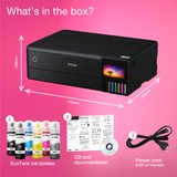 Epson EcoTank ET-8550 stampante fotografica multifunzione a serbatoio, Stampante multifunzione Nero, Ad inchiostro, Stampa a colori, 5760 x 1440 DPI, A3, Stampa diretta, Nero