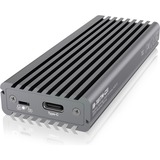 ICY BOX IB-1817M-C31 Box esterno SSD Grigio M.2, Disk enclosure grigio, Box esterno SSD, M.2, PCI Express 3.0, 10 Gbit/s, Collegamento del dispositivo USB, Grigio