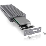 ICY BOX IB-1817M-C31 Box esterno SSD Grigio M.2, Disk enclosure grigio, Box esterno SSD, M.2, PCI Express 3.0, 10 Gbit/s, Collegamento del dispositivo USB, Grigio