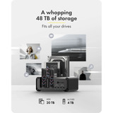 ICY BOX IB-2925MS-CU31, Docking station Nero