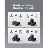 ICY BOX IB-2925MS-CU31, Docking station Nero