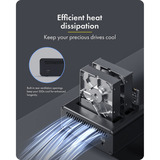 ICY BOX IB-2925MS-CU31, Docking station Nero