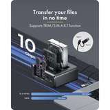 ICY BOX IB-2925MS-CU31, Docking station Nero