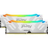 Kingston FURY FURY 64GB 6400MT/s DDR5 CL32 DIMM (Kit da 2) Renegade RGB Bianco XMP, Memoria bianco, 64 GB, 2 x 32 GB, DDR5, 288-pin DIMM