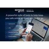 Netgear Nighthawk RS700S router wireless 10 Gigabit Ethernet Tri-band (2,4 GHz/5 GHz/6 GHz) Nero Wi-Fi 7 (802.11be), Tri-band (2,4 GHz/5 GHz/6 GHz), Collegamento ethernet LAN, Nero, Router portatile