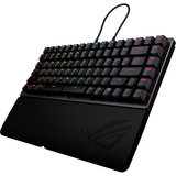 ASUS ROG Falcata tastiera Gaming USB + RF Wireless + Bluetooth QWERTZ Tedesco Nero, Tastiera da gioco Nero, Con cavo e senza cavo, USB + RF Wireless + Bluetooth, Magnetic-mechanical key switch, QWERTZ, LED RGB, Nero