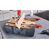 BESSEY morsetto da tavolo in acciaio pieno GTR16S6H argento/Rosso