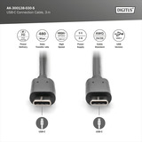 Digitus Cavo di collegamento USB 2.0 USB-C > USB-C Nero