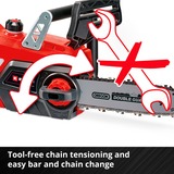 EINHELL GE-LC 18 Li Kit motosega cordless 4,3 m/s Nero, Rosso 18 V Ioni di Litio, Sega a catena rosso/Nero, 18 V, Ioni di Litio, 1 h, 3 Ah, 2,97 kg