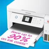 Epson EcoTank ET-2856, Stampante multifunzione bianco, Ad inchiostro, Stampa a colori, 5760 x 1440 DPI, A4, Stampa diretta, Bianco