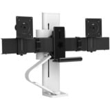 Ergotron TRACE 45-631-216 supporto da tavolo per Tv a schermo piatto 68,6 cm (27") Bianco Scrivania, Base per monitor bianco, Morsa, 9,8 kg, 54,6 cm (21.5"), 68,6 cm (27"), 100 x 100 mm, Bianco