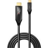 Lindy 43367 cavo e adattatore video 1 m USB tipo-C HDMI tipo A (Standard) Nero Nero, 1 m, USB tipo-C, HDMI tipo A (Standard), Maschio, Maschio, Dritto