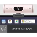 Logitech Brio 500, Webcam rosa/Nero