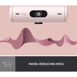 Logitech Brio 500, Webcam rosa/Nero