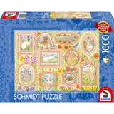 Schmidt Spiele Gatti nobili in splendore floreale, Puzzle 