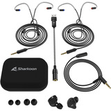 Sharkoon Stealthbite IEM, Cuffie Nero