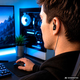 Sharkoon Stealthbite IEM, Cuffie Nero