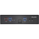 Shuttle DS50U barebone per PC/stazione di lavoro PC con dimensioni 1,3 l Nero 7305 Nero, PC con dimensioni 1,3 l, Mini PC barebone, DDR5-SDRAM, PCI Express, Serial ATA III, Collegamento ethernet LAN, 90 W
