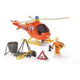 Simba Feuerwehrmann Sam Hubschrauber Wallaby,  veicolo da gioco arancione /Giallo
