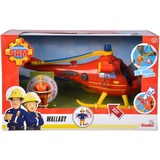 Simba Feuerwehrmann Sam Hubschrauber Wallaby,  veicolo da gioco arancione /Giallo