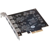 Sonnet Allegro Pro scheda di interfaccia e adattatore Interno USB 3.2 Gen 1 (3.1 Gen 1), Controller USB PCIe, USB 3.2 Gen 1 (3.1 Gen 1), 10 Gbit/s