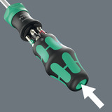 Wera Kraftform Kompakt 28 RA 1, Set di bit Nero/Verde