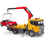 bruder Scania Super 560R camion di soccorso con modulo luci e suoni e roadster, Veicolo modello 