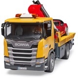 bruder Scania Super 560R camion di soccorso con modulo luci e suoni e roadster, Veicolo modello 