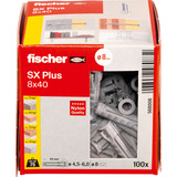 fischer Tassello ad espansione SX Plus 8x40 grigio chiaro